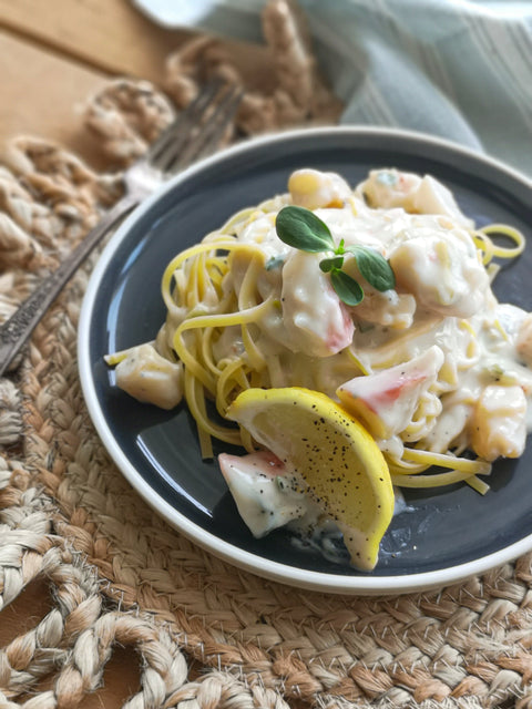 Sauce alfredo aux fruits de mer
