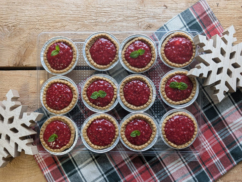 Plateau de 12 tartelettes fromage et framboise