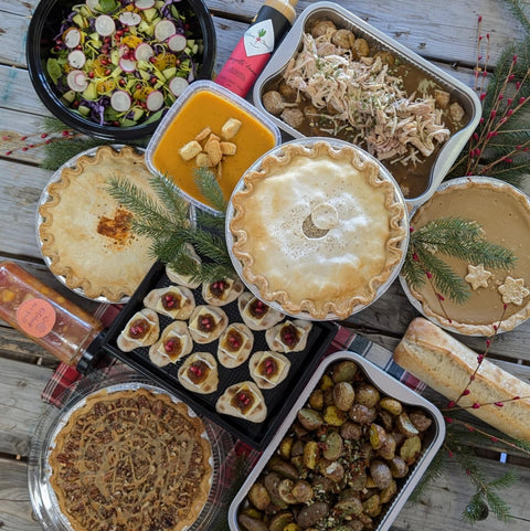 La boîte de Noël ( menu à réchauffer pour 8-10 personnes )