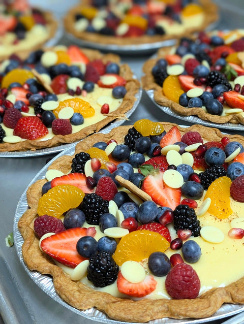 Tarte aux fruits frais et chocolat blanc