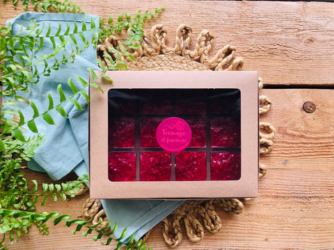 Verrines dessert fromage et framboise